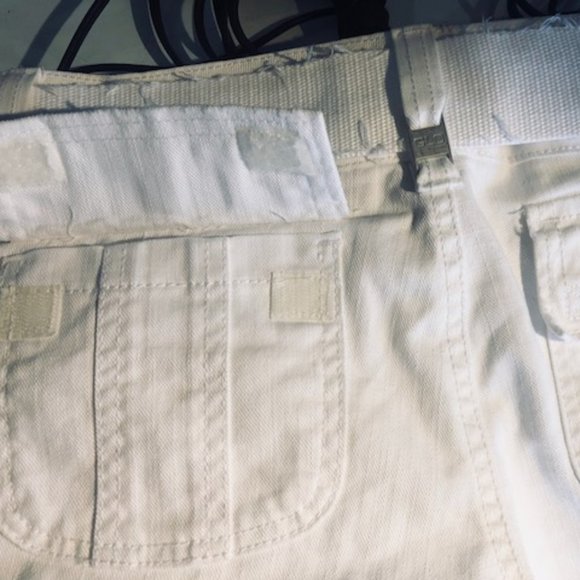 NWT Glo Cuffed Capri/Cropped White Jeans Size 5 - Picture 11 of 12